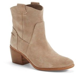 Vince Camuto Maves Tan Suede Booties - Size 7.5